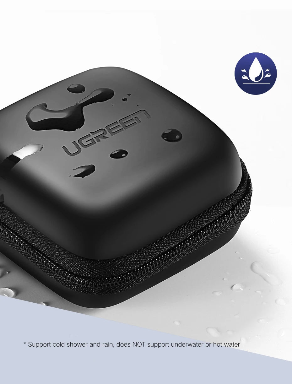 UGREEN Earphone Case Hard Headphone Bag For Airpods Earpods Sennheiser Ear Pads Wireless Bluetooth Earphone Accessories Caseverse