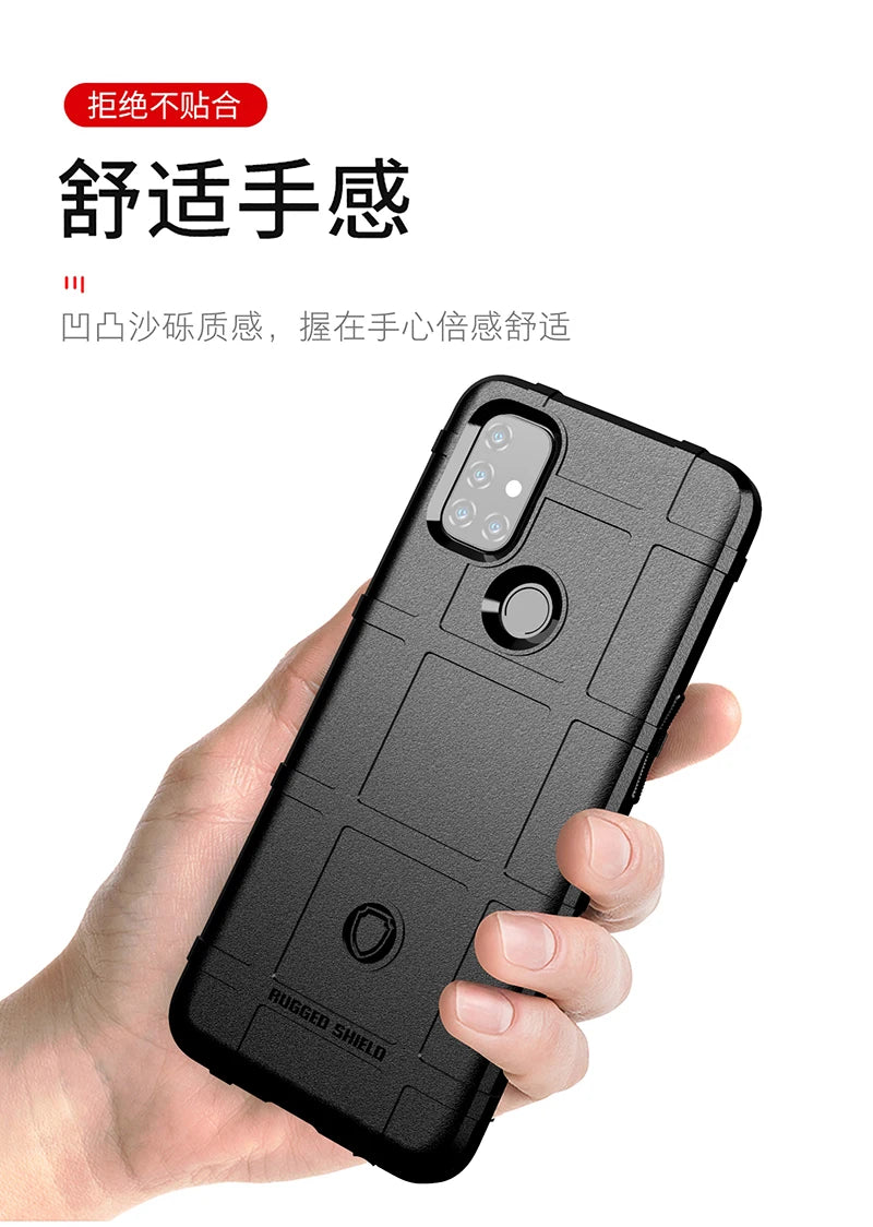 Rugged Shield Shockproof Phone Case For OnePlus 8T 9 10 Pro Nord 2T N10 N100 N20 N200 CE 2 Lite 5G Soft TPU Silicone Back Cover - Caseverse