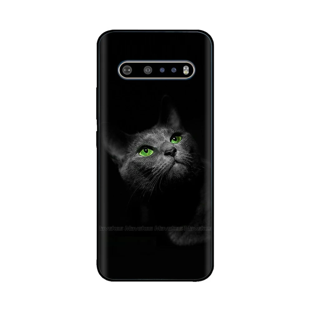 For LG V60 ThinQ Case 6.8" Soft Silicon Tpu Phone Cover Funda For LG V60 ThinQ 5G V 60 Back Cover lgV60 ThinQ coque Bumper Shell - Caseverse