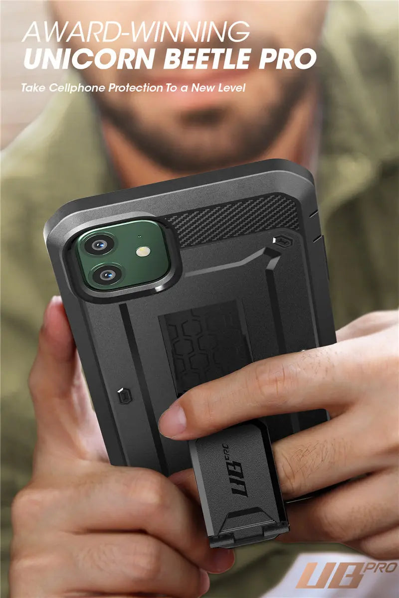 For iPhone 11 Case 6.1" (2019 Release) SUPCASE UB Pro Full-Body Rugged Holster Cover with Built-in Screen Protector & Kickstand - Caseverse