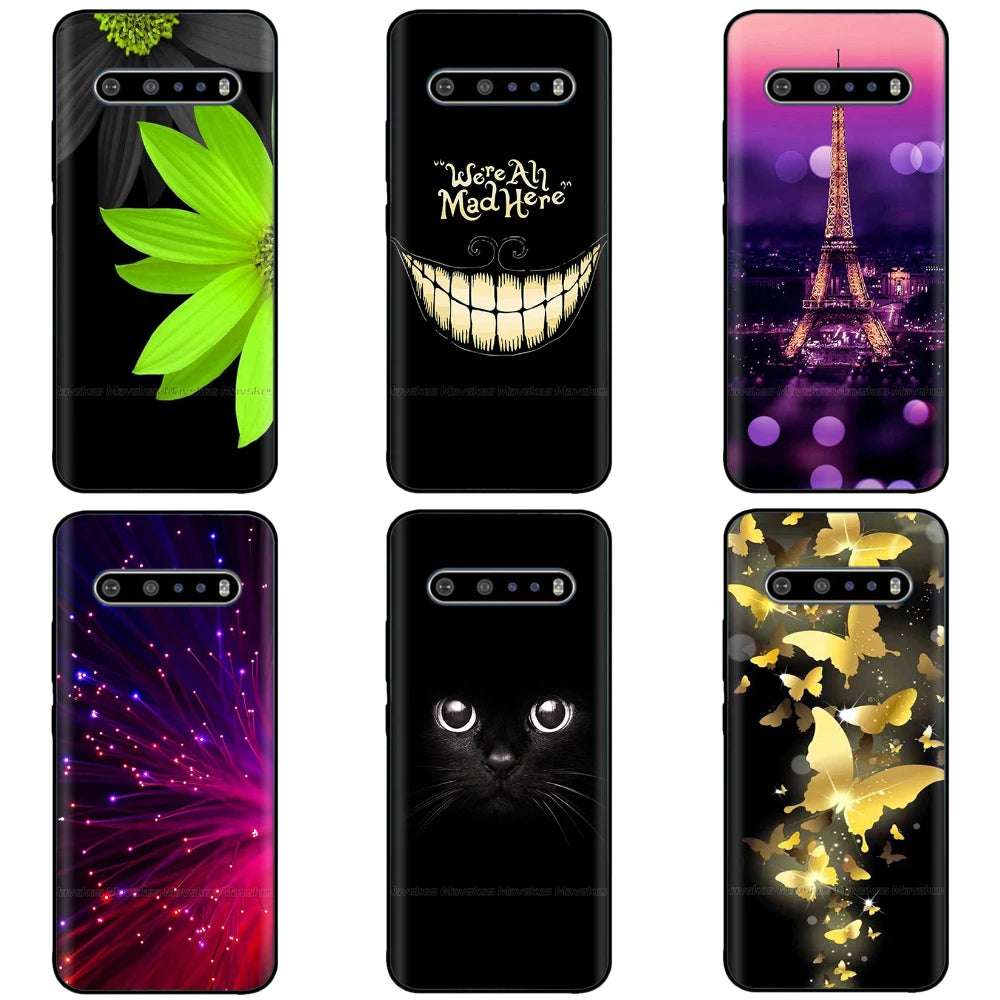 For LG V60 ThinQ Case 6.8" Soft Silicon Tpu Phone Cover Funda For LG V60 ThinQ 5G V 60 Back Cover lgV60 ThinQ coque Bumper Shell - Caseverse