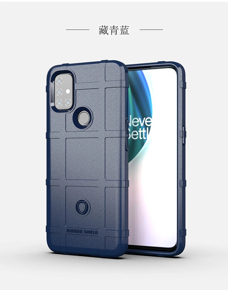 Rugged Shield Shockproof Phone Case For OnePlus 8T 9 10 Pro Nord 2T N10 N100 N20 N200 CE 2 Lite 5G Soft TPU Silicone Back Cover - Caseverse