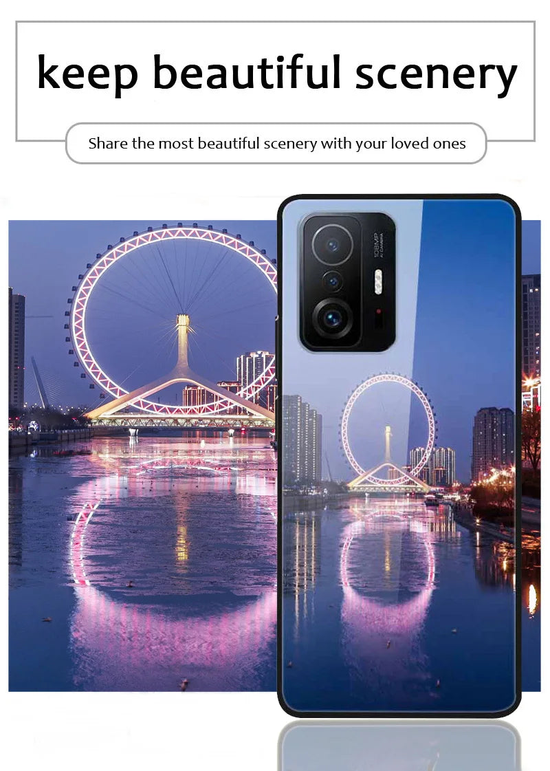 Custom Phone Cases For iphone 14 Pro Max 13 Mini 14 Plus Glass Silicone Cover Customized DIY Photo Personalized Pictures Fundas Caseverse