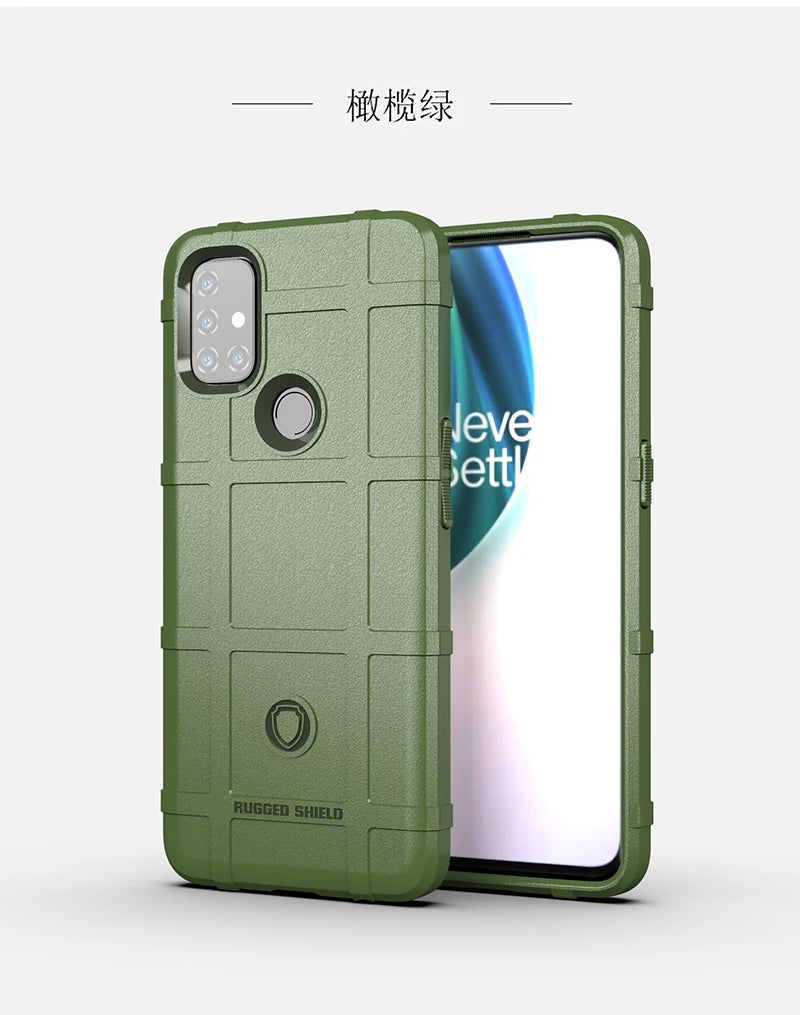 Rugged Shield Shockproof Phone Case For OnePlus 8T 9 10 Pro Nord 2T N10 N100 N20 N200 CE 2 Lite 5G Soft TPU Silicone Back Cover - Caseverse