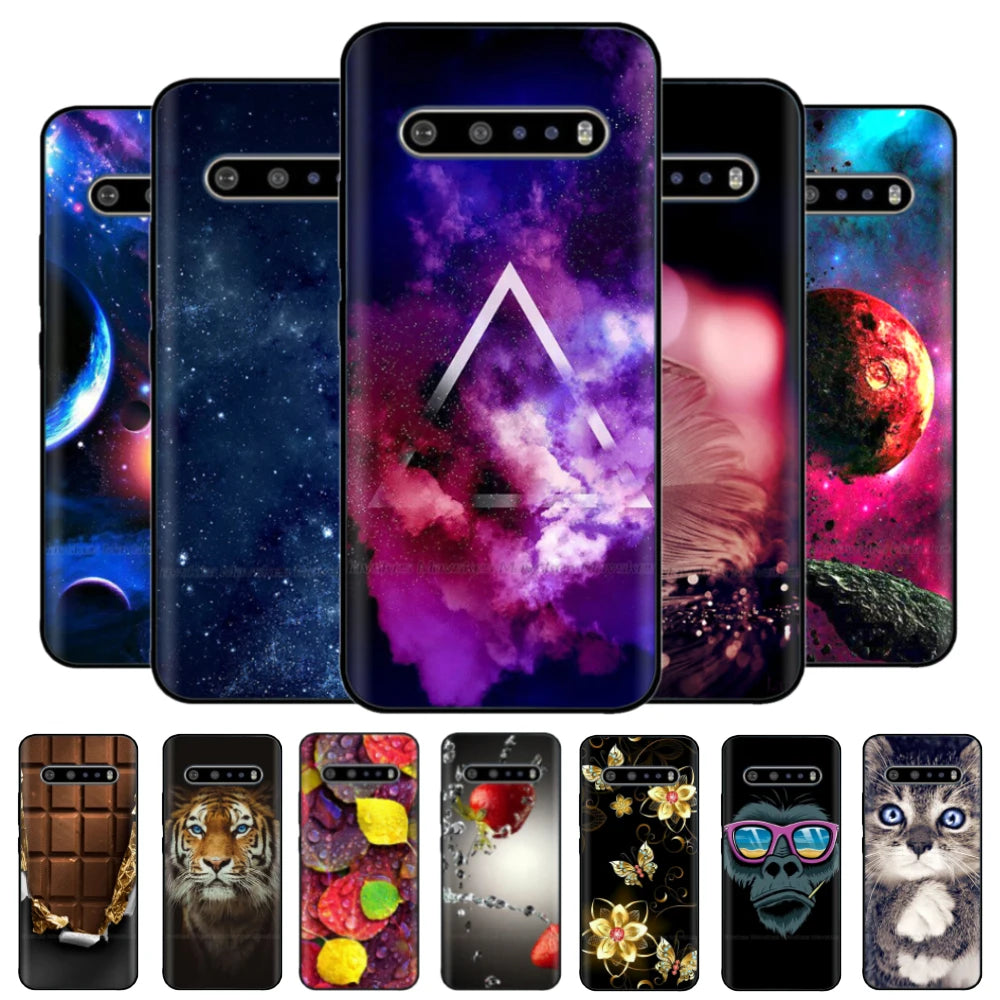 For LG V60 ThinQ Case 6.8" Soft Silicon Tpu Phone Cover Funda For LG V60 ThinQ 5G V 60 Back Cover lgV60 ThinQ coque Bumper Shell - Caseverse