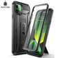 A black SUPCASE UB Pro full-body rugged case for iPhone 11 with a kickstand.