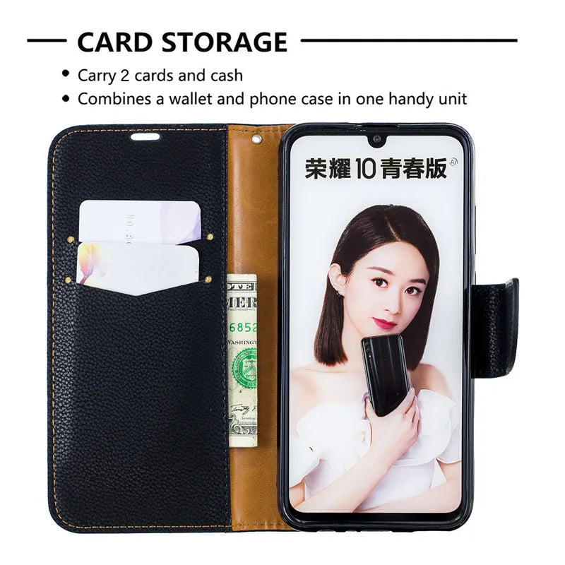 Huawei P Smart 2019 Case Leather Flip Case P Smart Plus Coque Wallet Magnetic Cover on for Huawei PSmart 2020 2018 Phone Cases - Caseverse