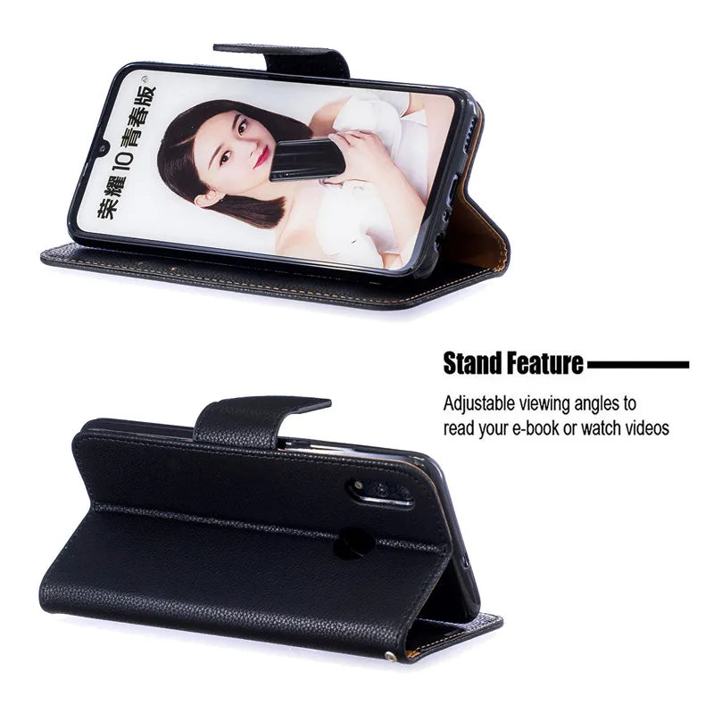 Huawei P Smart 2019 Case Leather Flip Case P Smart Plus Coque Wallet Magnetic Cover on for Huawei PSmart 2020 2018 Phone Cases - Caseverse