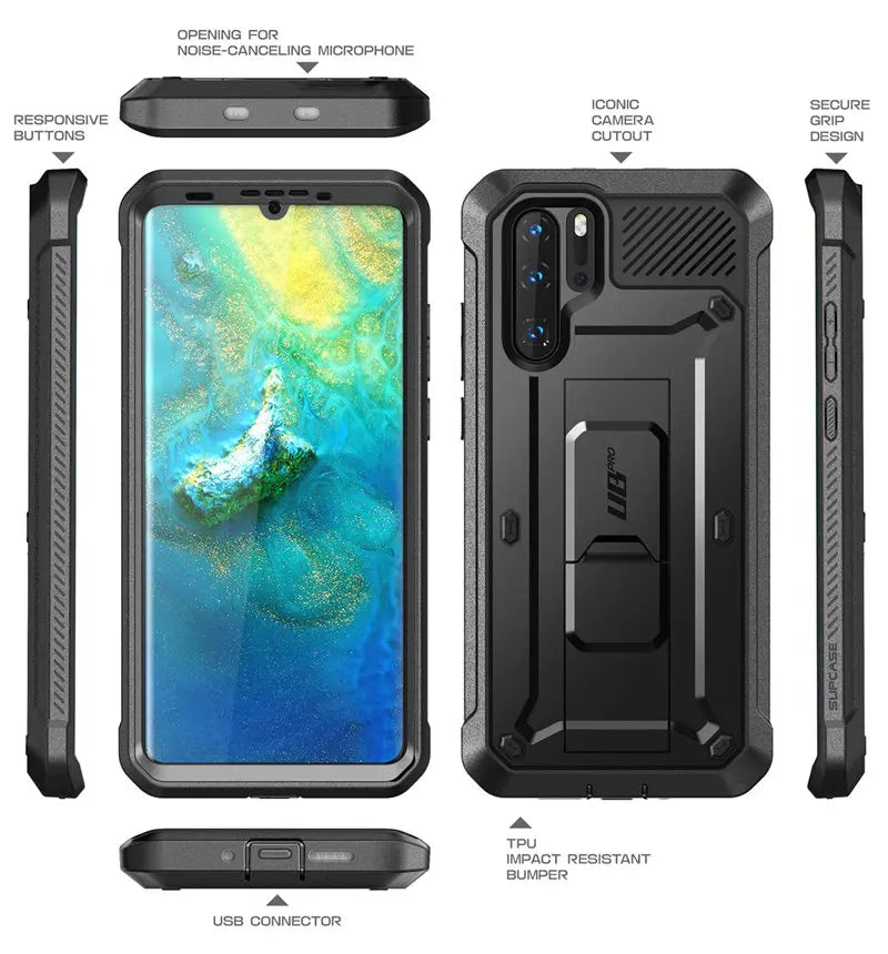 SUPCASE For Huawei P30 Pro Case (2019 Release) UB Pro Heavy Duty Full-Body Rugged Case with Built-in Screen Protector+Kickstand - Caseverse