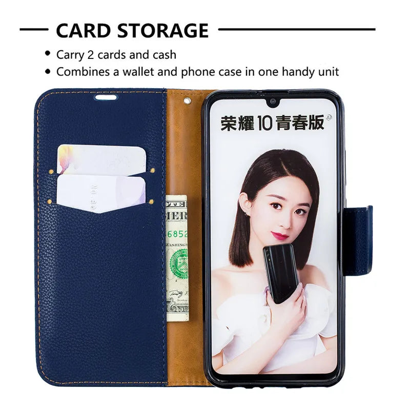 Huawei P Smart 2019 Case Leather Flip Case P Smart Plus Coque Wallet Magnetic Cover on for Huawei PSmart 2020 2018 Phone Cases - Caseverse
