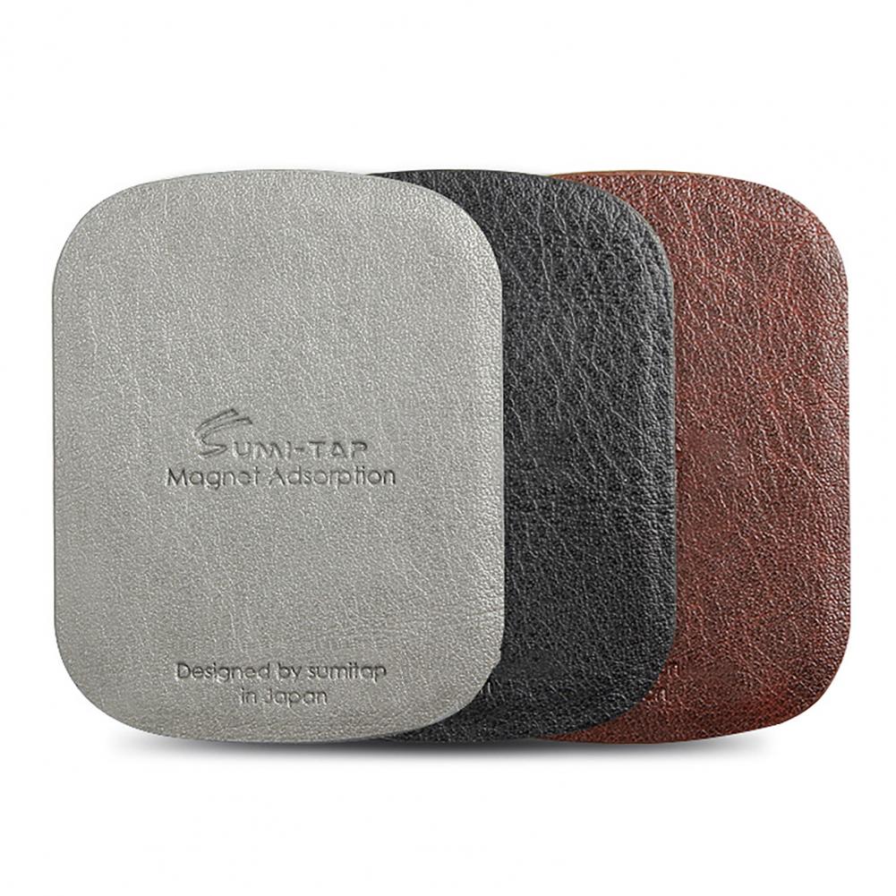 Leather Smart Phone Magnetic Metal Plate Phone Accessories Iron Sheet Disk Sticker Mount Mobile Car Phone Holder Magnet Stand