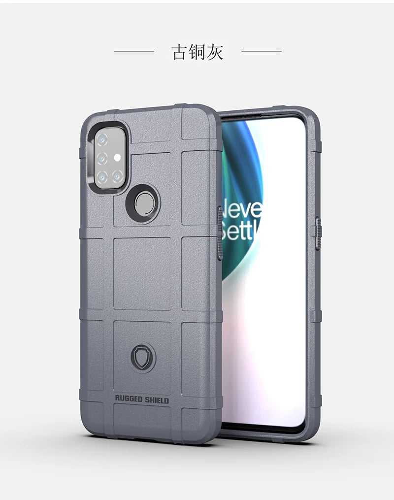 Rugged Shield Shockproof Phone Case For OnePlus 8T 9 10 Pro Nord 2T N10 N100 N20 N200 CE 2 Lite 5G Soft TPU Silicone Back Cover - Caseverse
