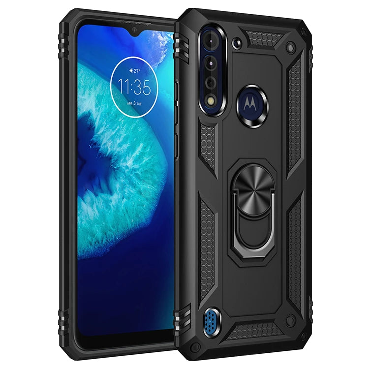 for Moto G8 Power Lite for Phone Moto G 8 Power Lite Case Shockproof Armor Rugged Military Protective Car Holder Magnetic Cover - Caseverse