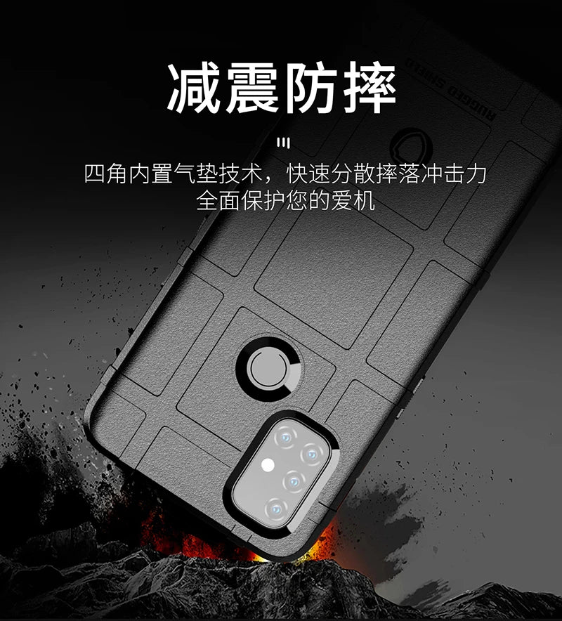 Rugged Shield Shockproof Phone Case For OnePlus 8T 9 10 Pro Nord 2T N10 N100 N20 N200 CE 2 Lite 5G Soft TPU Silicone Back Cover - Caseverse