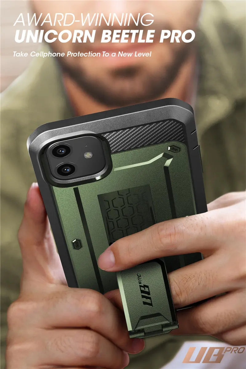 For iPhone 11 Case 6.1" (2019 Release) SUPCASE UB Pro Full-Body Rugged Holster Cover with Built-in Screen Protector & Kickstand - Caseverse