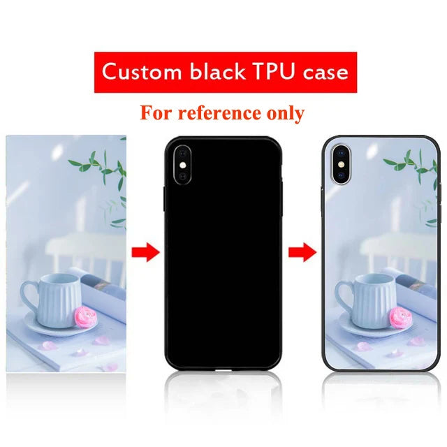 Custom Phone Cases For iphone 14 Pro Max 13 Mini 14 Plus Glass Silicone Cover Customized DIY Photo Personalized Pictures Fundas Caseverse