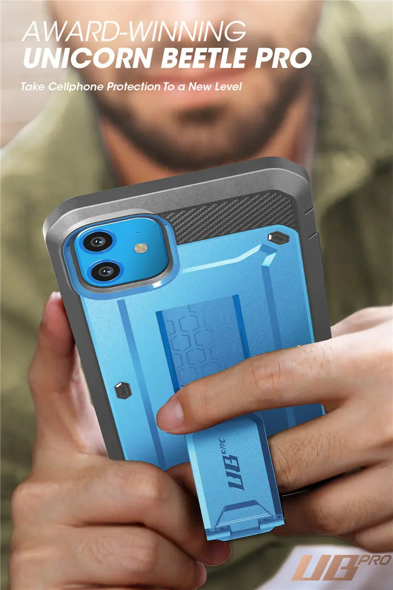 For iPhone 11 Case 6.1" (2019 Release) SUPCASE UB Pro Full-Body Rugged Holster Cover with Built-in Screen Protector & Kickstand - Caseverse