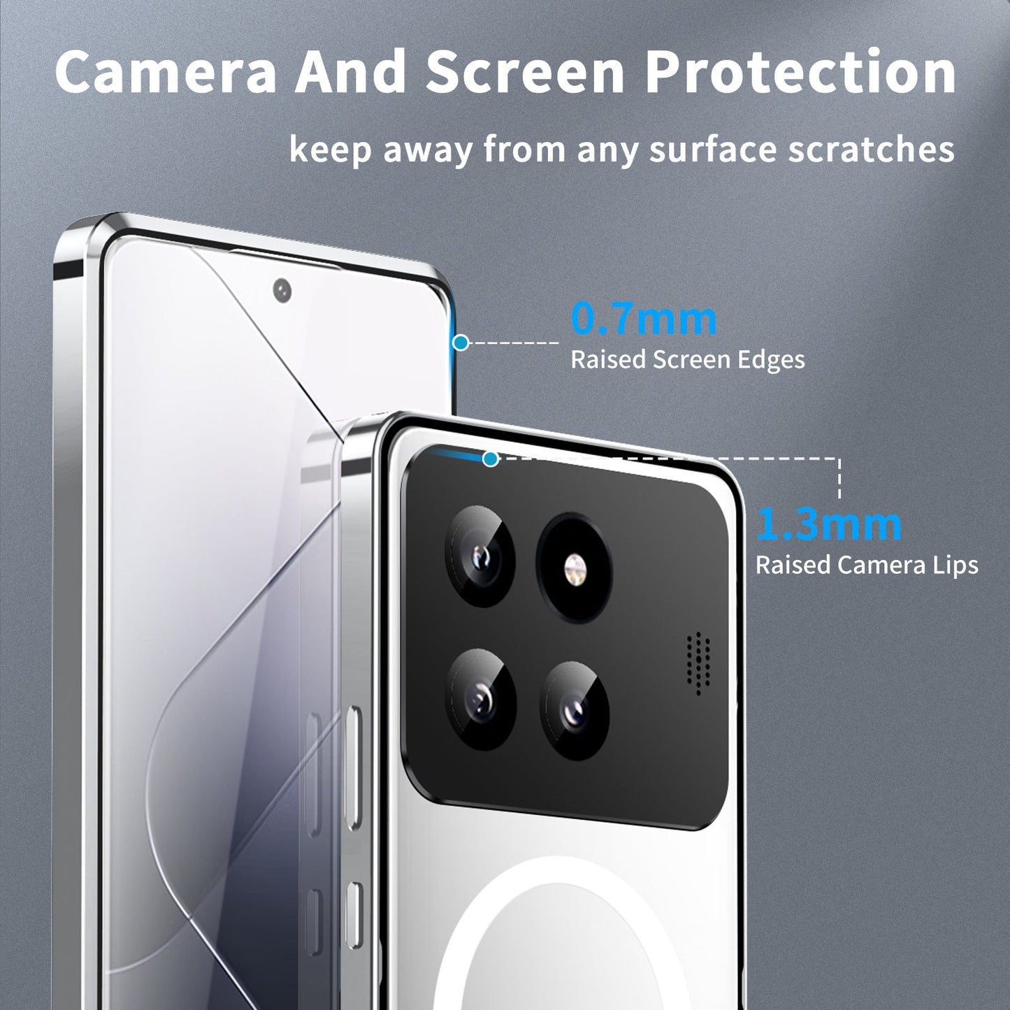 Aluminum Alloy Metal Phone Case For Xiaomi 14pro Xiaomi 13T Pro Aromatherapy Magnetic Magic Shield Anti-fall Protective Case Caseverse