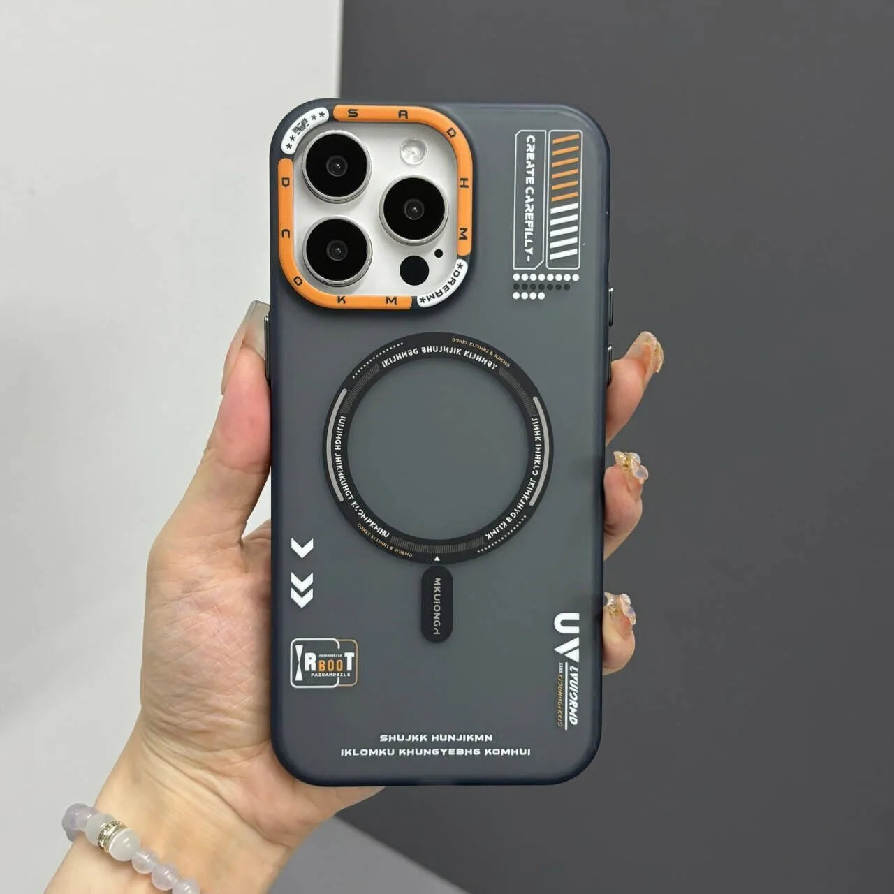 Matte Frosted Skin Feeling Magnetic Phone Case For iPhone 16 Pro Max 15 14 Magsafe Wireless Charge Back Metal Lens Frame Cover - Caseverse