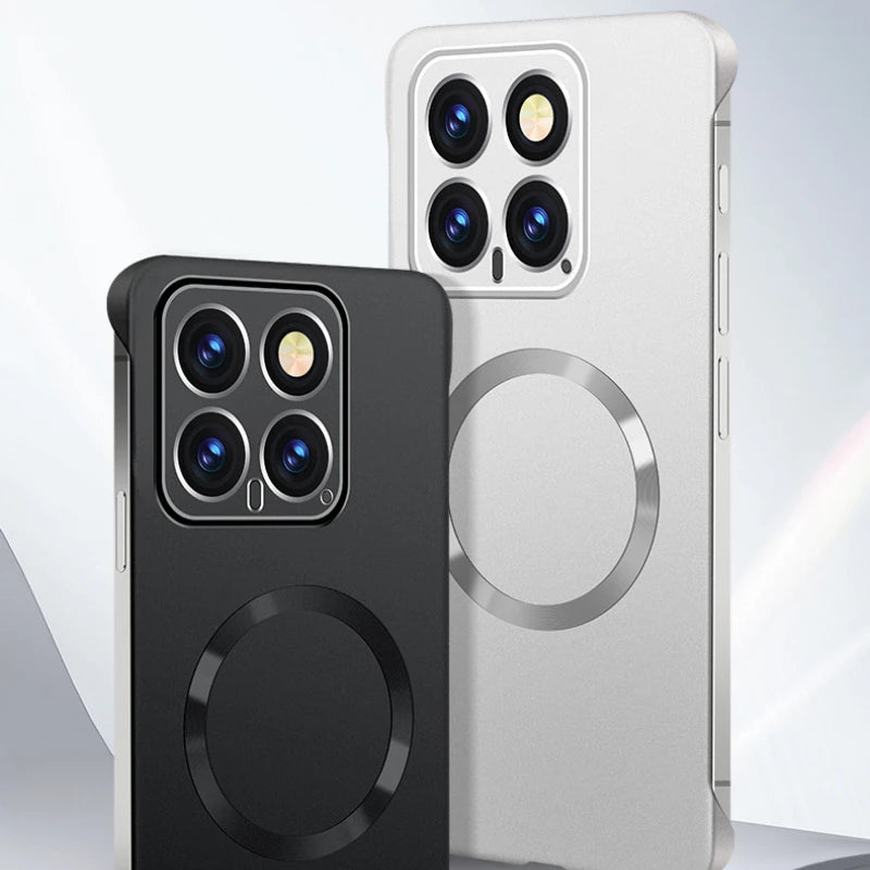 For Xiaomi 15 Pro Phone Case for XIAOMI Mi 15 15pro Xiaomi15 Metal Frameless Magnetic Lens Protective Cover Plain Back Shell - Caseverse