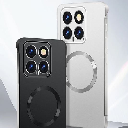 For Xiaomi 15 Pro Phone Case for XIAOMI Mi 15 15pro Xiaomi15 Metal Frameless Magnetic Lens Protective Cover Plain Back Shell - Caseverse