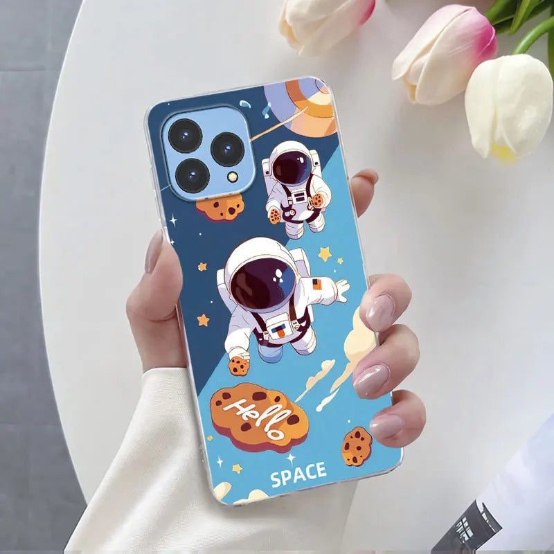 For Cubot P80 Case 2023 Luxury Phone Case For Cubot P80 6.58" Marble Butterfly Flower Clear Soft Silicone TPU Protective Cover - Caseverse