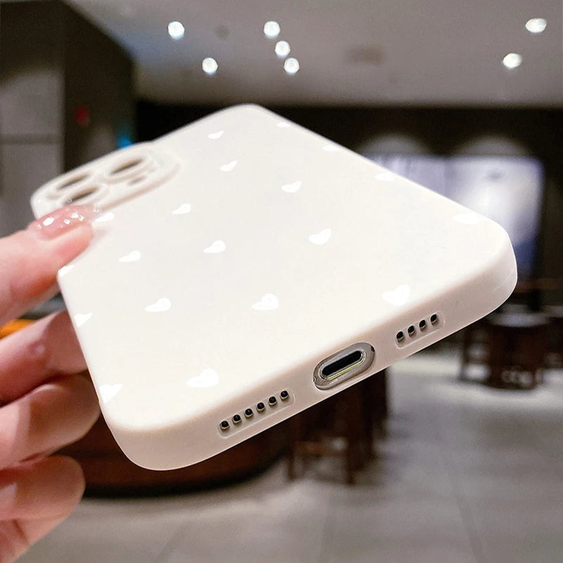 Case For iPhone 16 Cases iPhone 13 Cases Cute Little Hearts Print Phone Case For iPhone 15 14 Pro Max 12 11 XS XR 7 8 Plus Cover - Caseverse