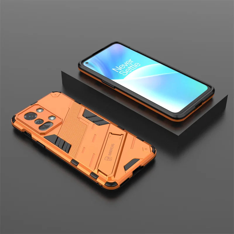 For Oneplus Nord 2T 5G Case Armor Shockproof Phone Cases For One Plus Nord2T Nord 2 T Stand Holder Rugged Silicone Cover Coque - Caseverse