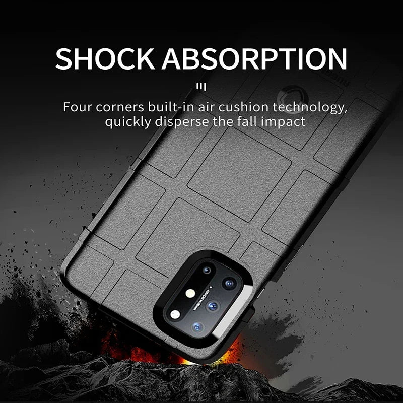Rugged Shield Shockproof Phone Case For OnePlus 8T 9 10 Pro Nord 2T N10 N100 N20 N200 CE 2 Lite 5G Soft TPU Silicone Back Cover - Caseverse