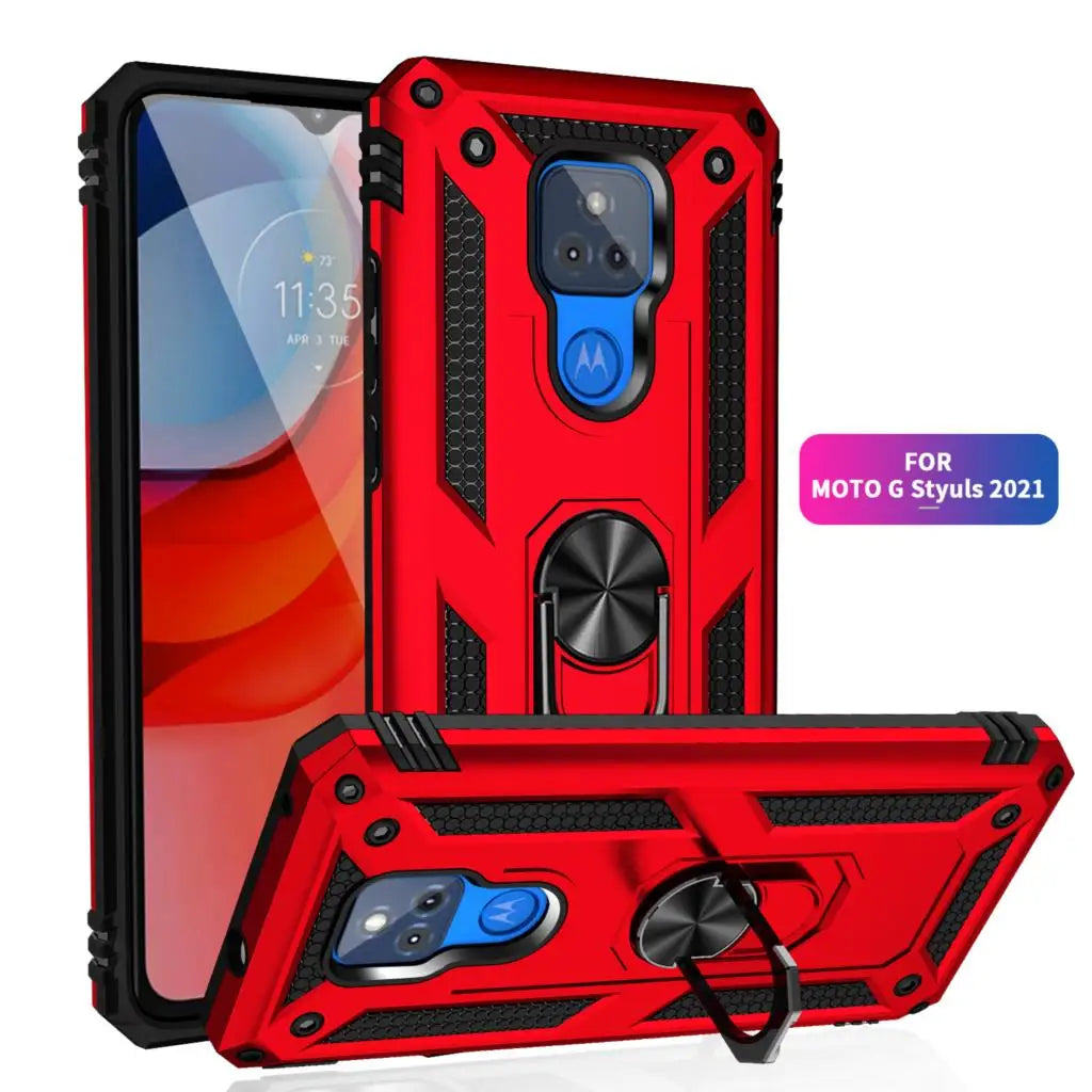 for Moto G Play Case for Phone Moto G Play 2021 Case Shockproof Armor Rugged Military Protective Car Holder Magnetic Cover - Caseverse