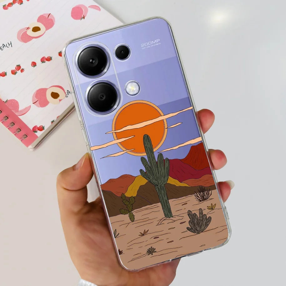 For Xiaomi Poco M6 Pro 2024 Case New Fashion Marble Cartoon Cover Soft Clear Silicone Funda For Xiaomi Poco M6 Pro 4G Phone Case Caseverse