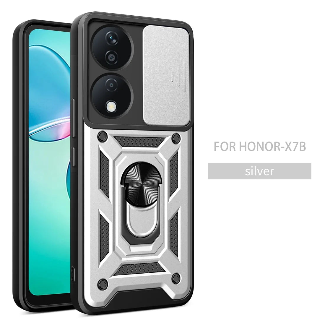Honor X7B Phone Case, Heavy Duty Rugged Cover Bracket Magnetic Holder Shockproof Phone Case For Honor X7B - Caseverse