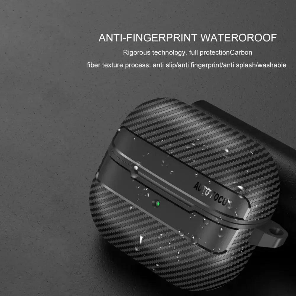 Shockproof Earphone Case for Samsung Galaxy Buds 3 Buds3 Pro Cover Carbon Fiber Texture Shell Soft Silicon Bag Coques