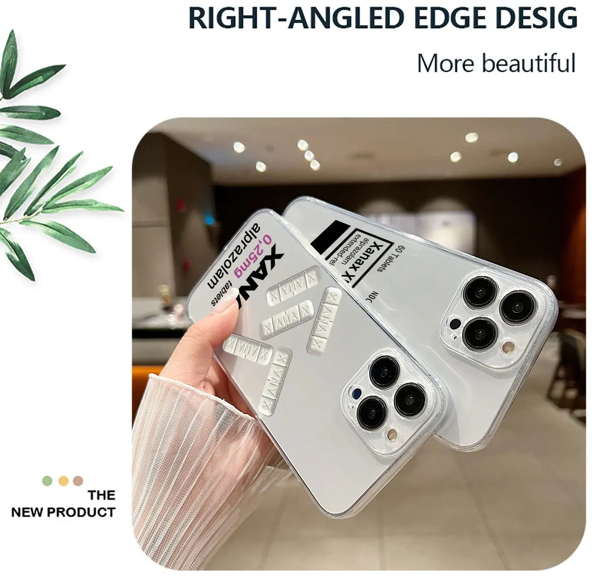 XANAX Chill Pill Phone Case For iPhone 15 14 13 12 11 Mini Pro Max X XR XSMax 6S 6 7 8 Plus SE20 Transparent Cover Caseverse