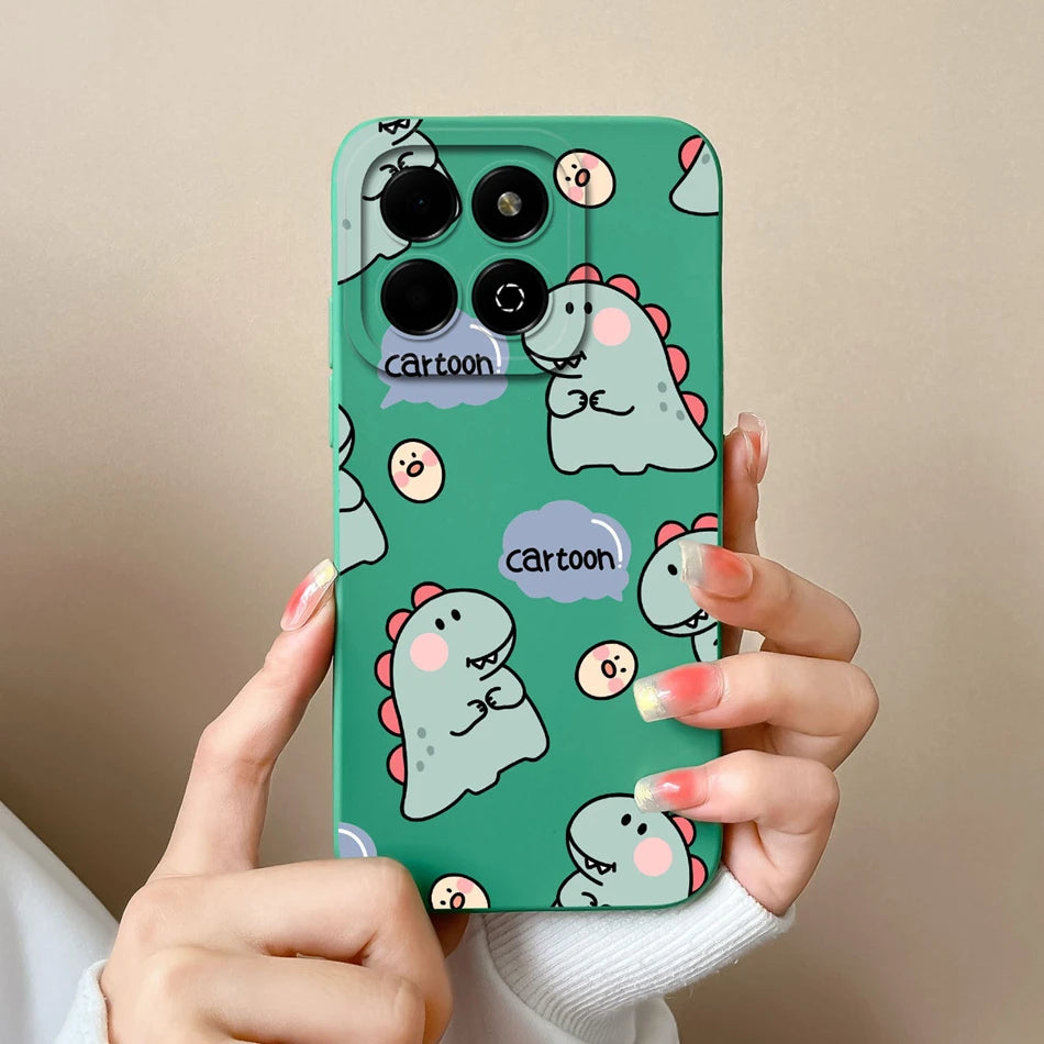 Case For Honor X6B Phone Back Cover Cute Avocado Soft Comfortable Liquid Silicone Camera Protection Anti Drop Bumper Capa Funda