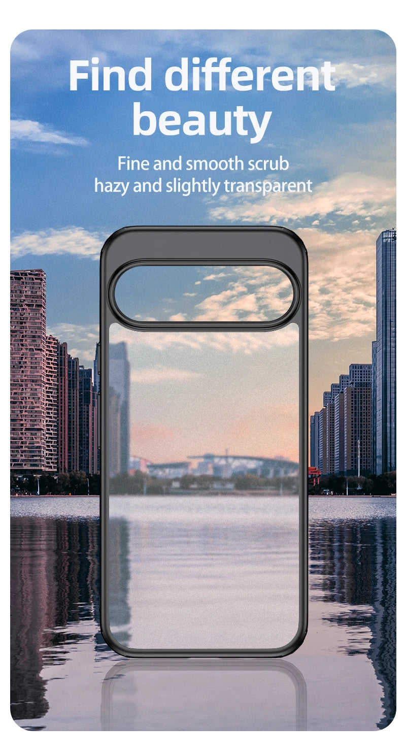 For Google Pixel 9 Pro XL 8 7 Pro 8a 7a Magsafe Case Matte White & Clear Wireless Charging Shockproof Magnetic Armor Cover Caseverse