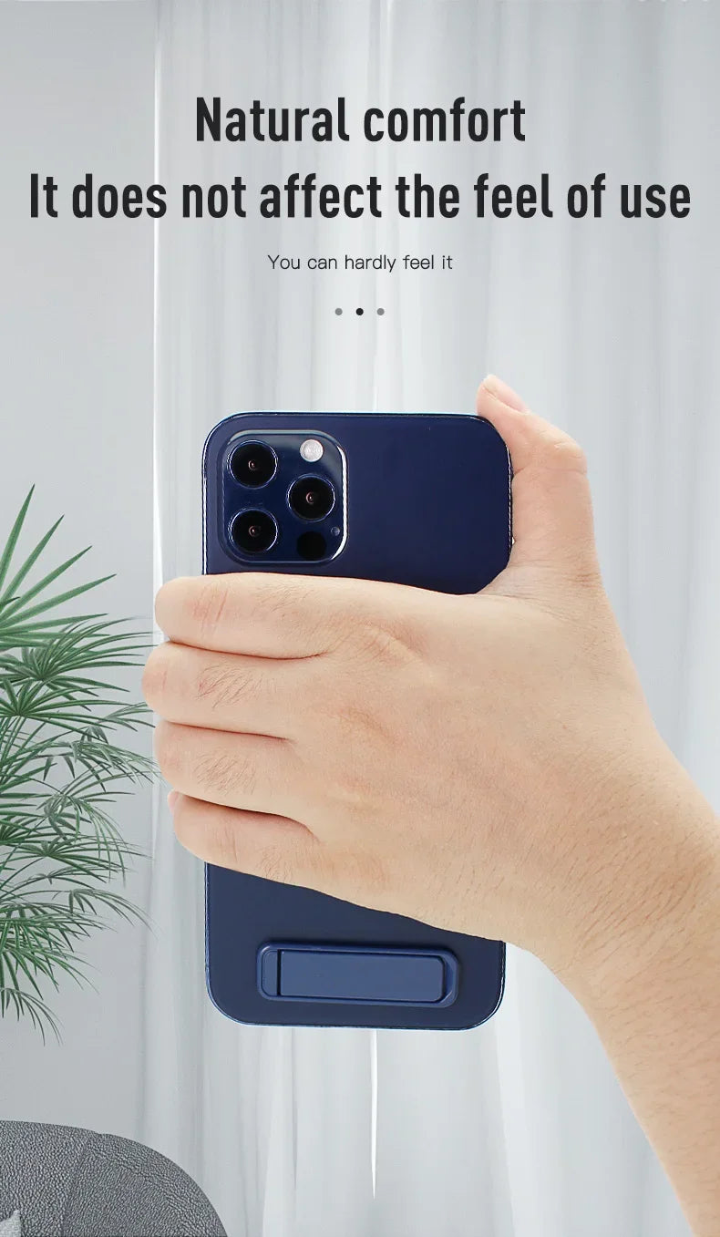 Mobile Phone Colourful Metal  Holder Strip Shape Back Sticker Stand Simple Portable Cellphone Bracket for iPhone 16 15 14 Xiaomi