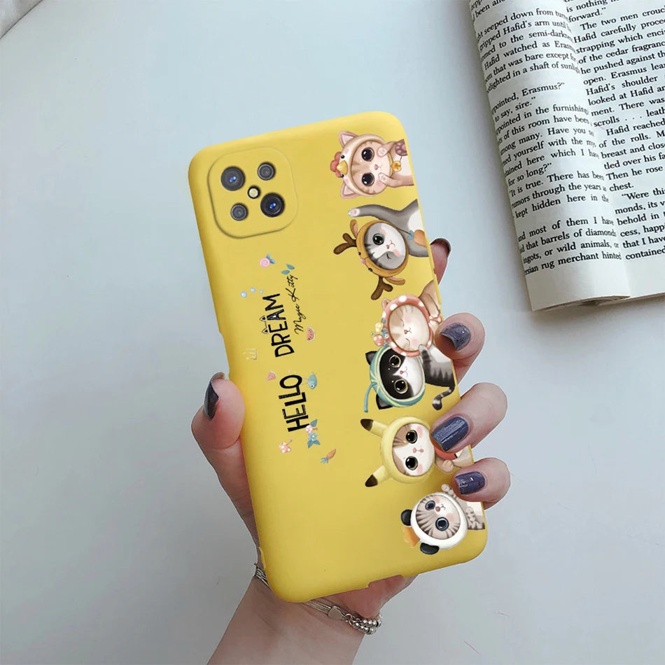 Case For OPPO Reno4 Z 5G Phone Case Cute Flower Cartoon Silicone Soft Back Fundas Cover For OPPO Reno 4Z CPH2065 Reno4Z 5G Coque - Caseverse