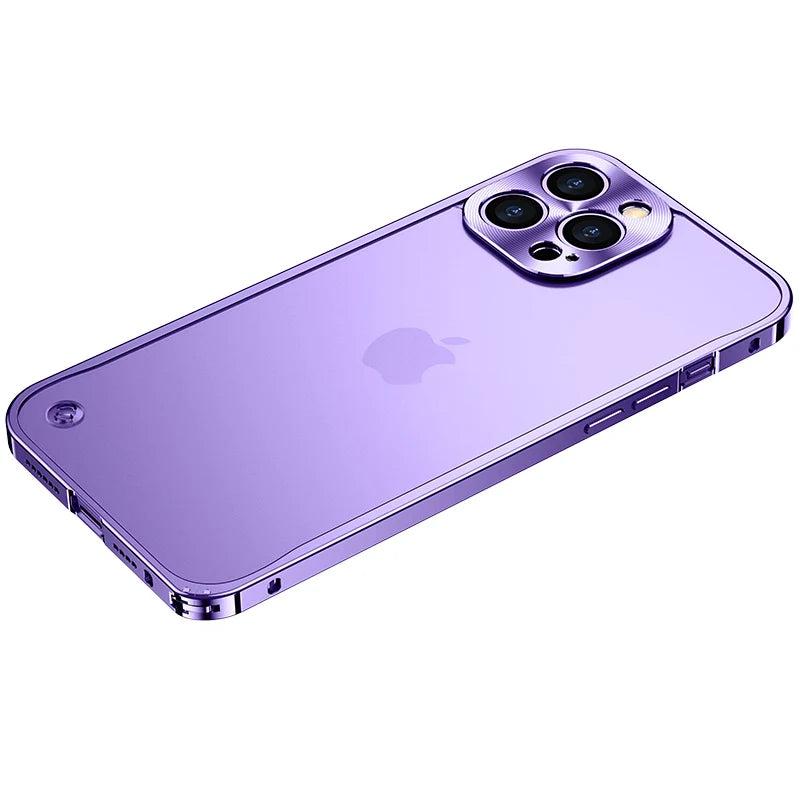 Metal Phone Cases For IPhone 12 13 14 15 16 Pro Max Plus Cover Magnetic Aluminum Frame Phone Shell For Iphone 13 Mini 14 15 Plus Caseverse