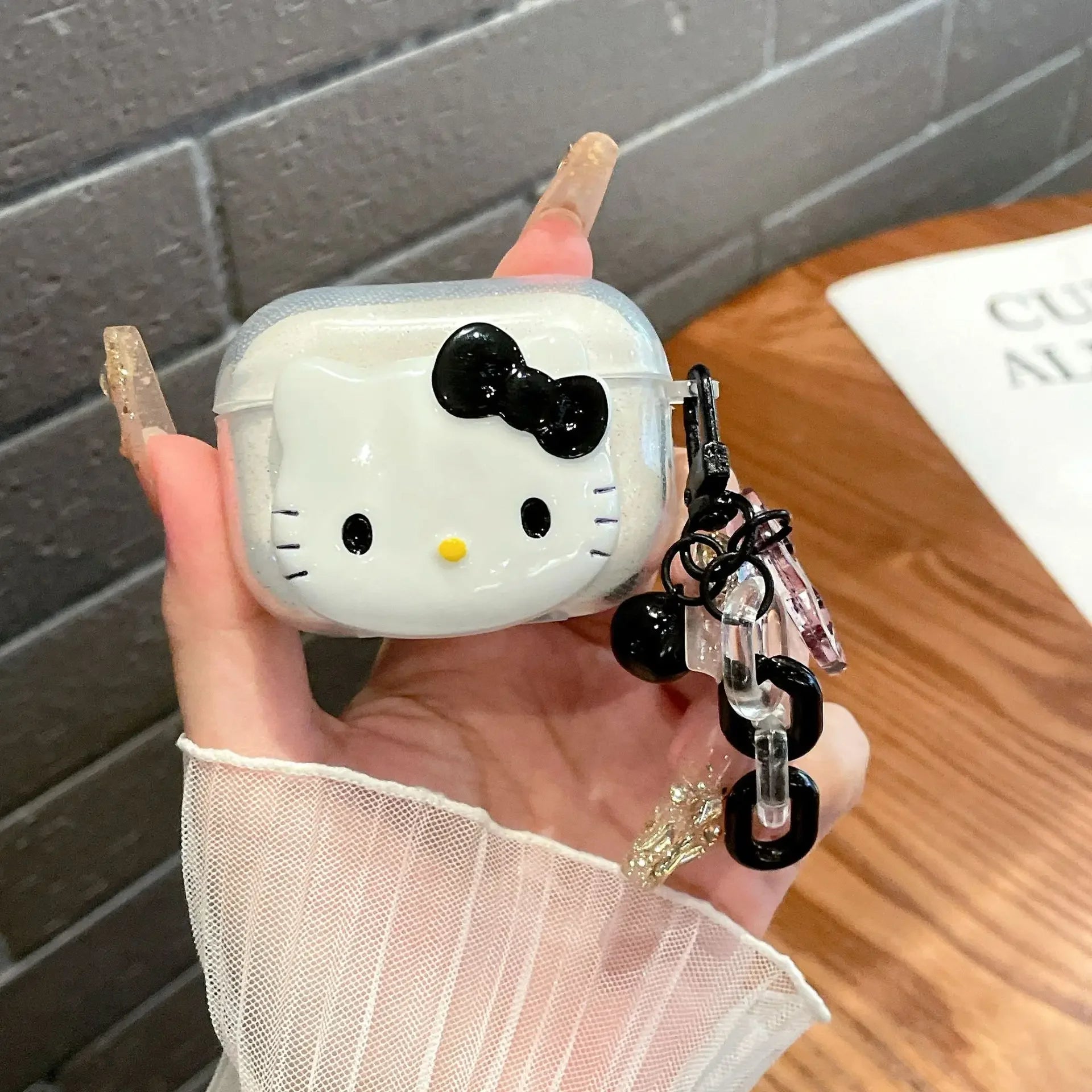 Cute Pink Hello KT Cat Cover for AirPods 4 Cartoon Earphone Case for Airpods Pro2 Pro 3 2 1 Protective Cover with Keychain Caseverse