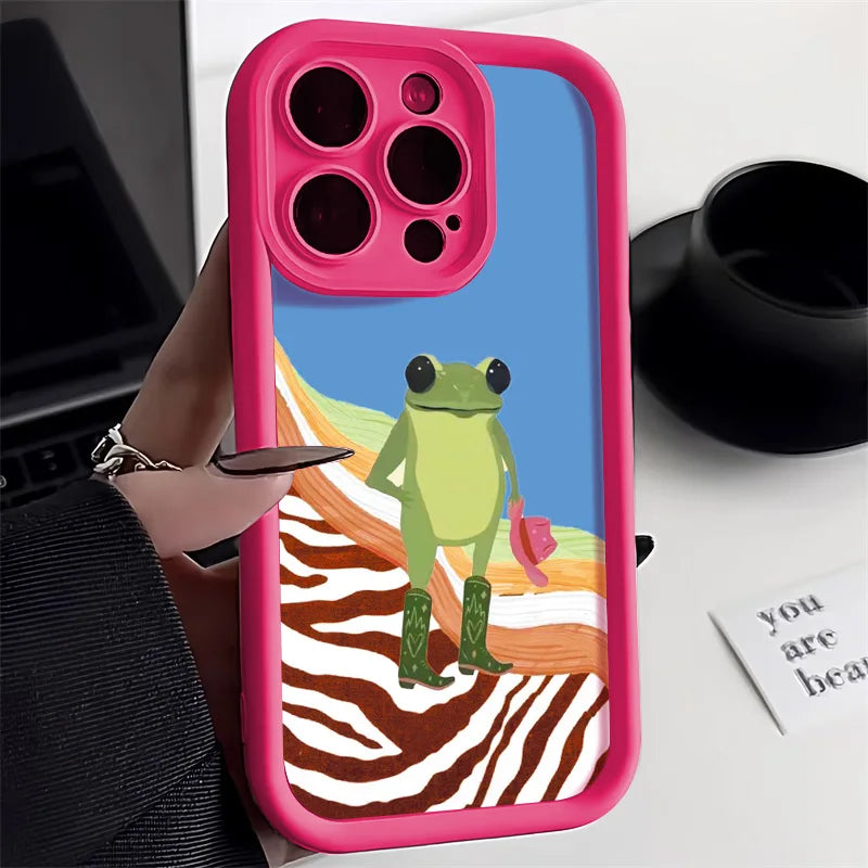 Candy Color Cute Cat Phone Case For iPhone 12 13 14 - Caseverse