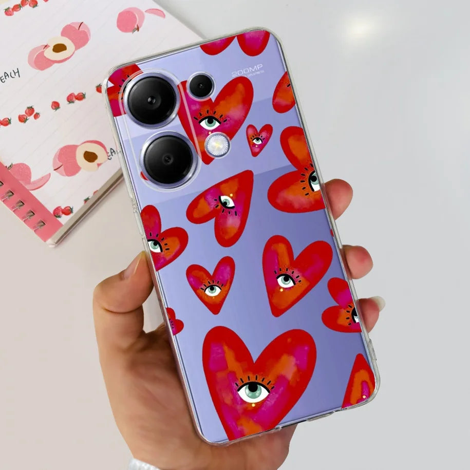 For Xiaomi Poco M6 Pro 2024 Case New Fashion Marble Cartoon Cover Soft Clear Silicone Funda For Xiaomi Poco M6 Pro 4G Phone Case Caseverse
