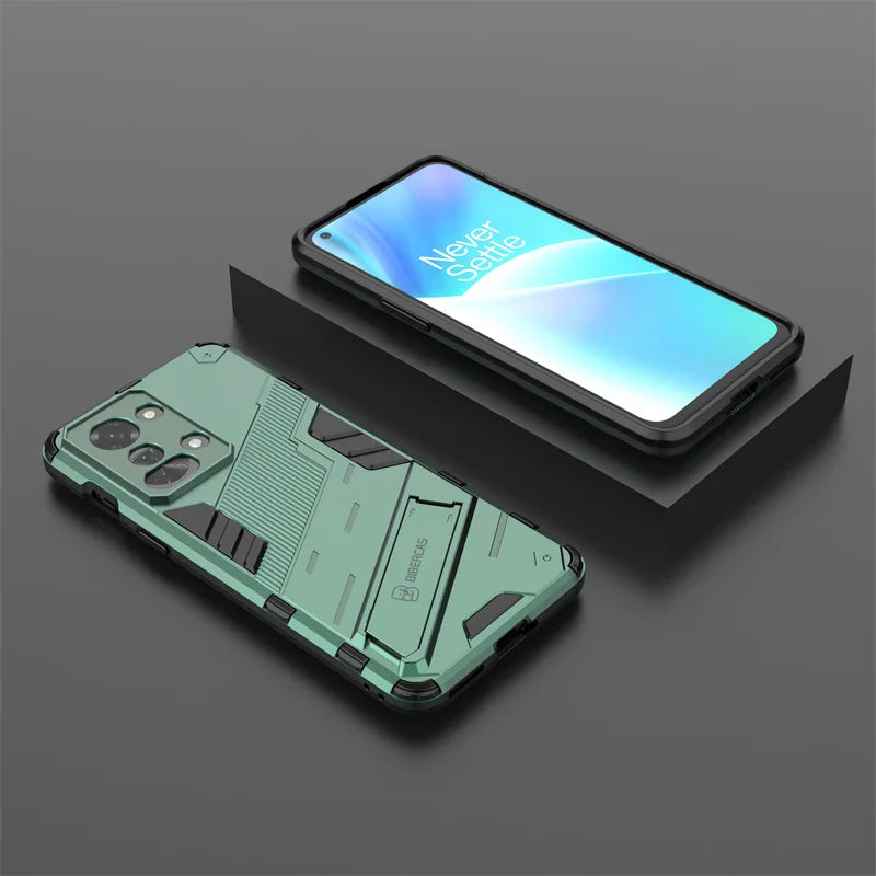 For Oneplus Nord 2T 5G Case Armor Shockproof Phone Cases For One Plus Nord2T Nord 2 T Stand Holder Rugged Silicone Cover Coque - Caseverse