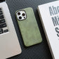 Luxury Business Vintage Leather Magnetic Phone Case for IPhone 16 Plus 15 14 13 12 Pro Max Metal Camera Frame Shockproof Cover Caseverse