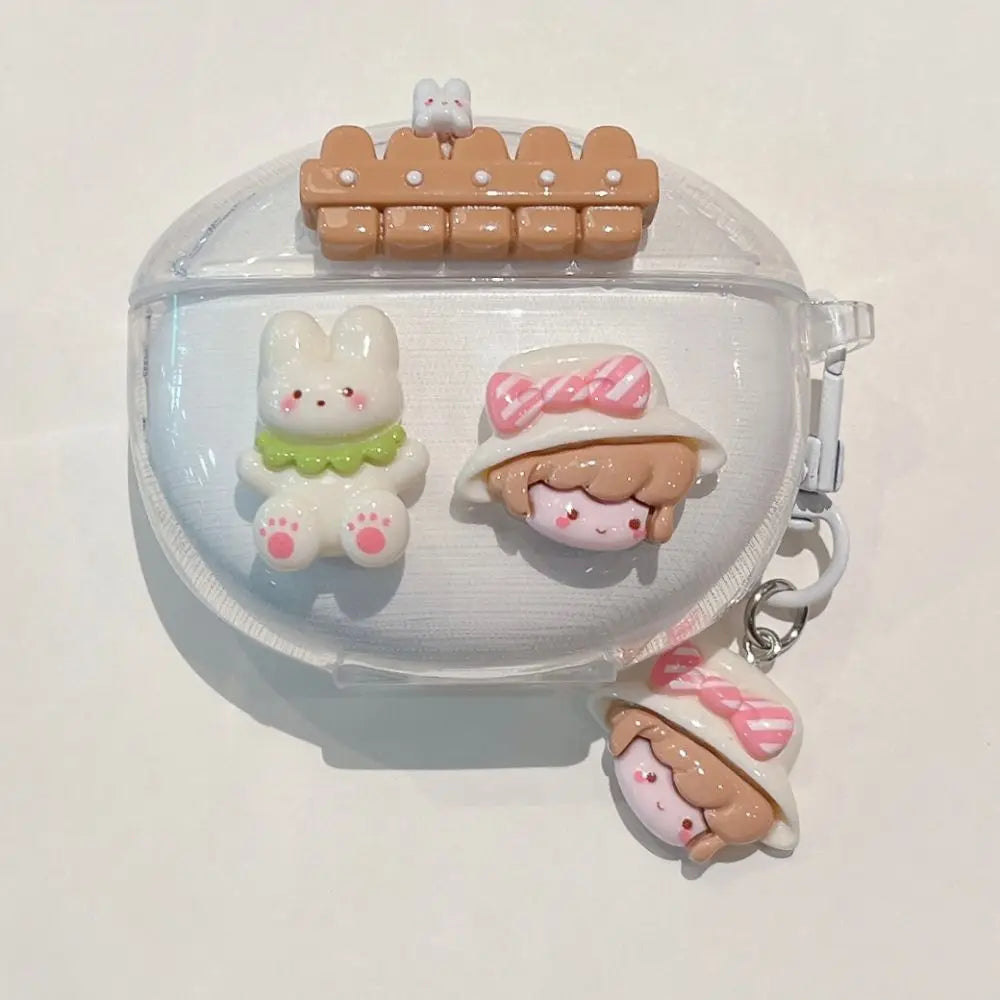 3D Flower Fruit Pattern Headphone Case For Xiaomi Redmi Buds 6 Buds 5 Pro Buds4 Active Buds 4 Lite Cover With Lovely Keychain Caseverse