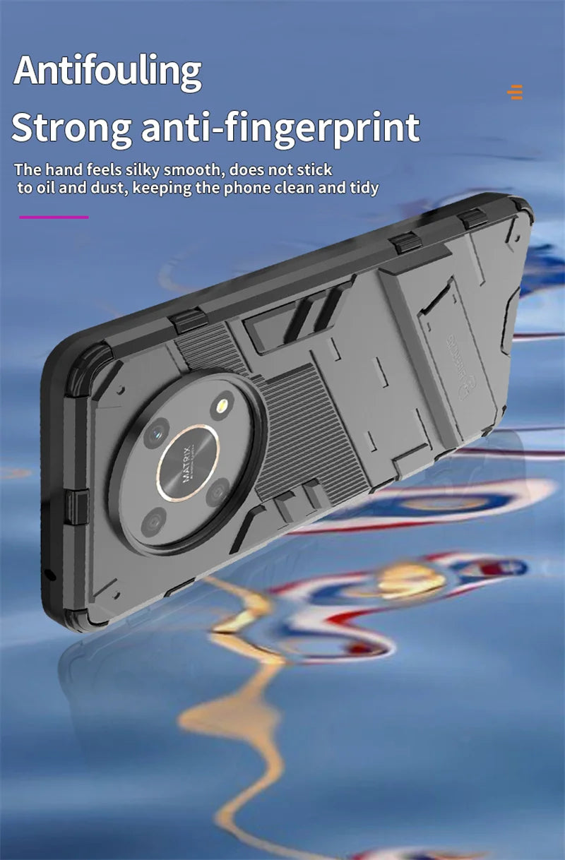 For Honor Magic 4 Lite Case Magnetic Holder Shockproof Armor Phone Cases for Honer Magic4 Lite 5G 4Lite Light 5G Rugged Cover - Caseverse