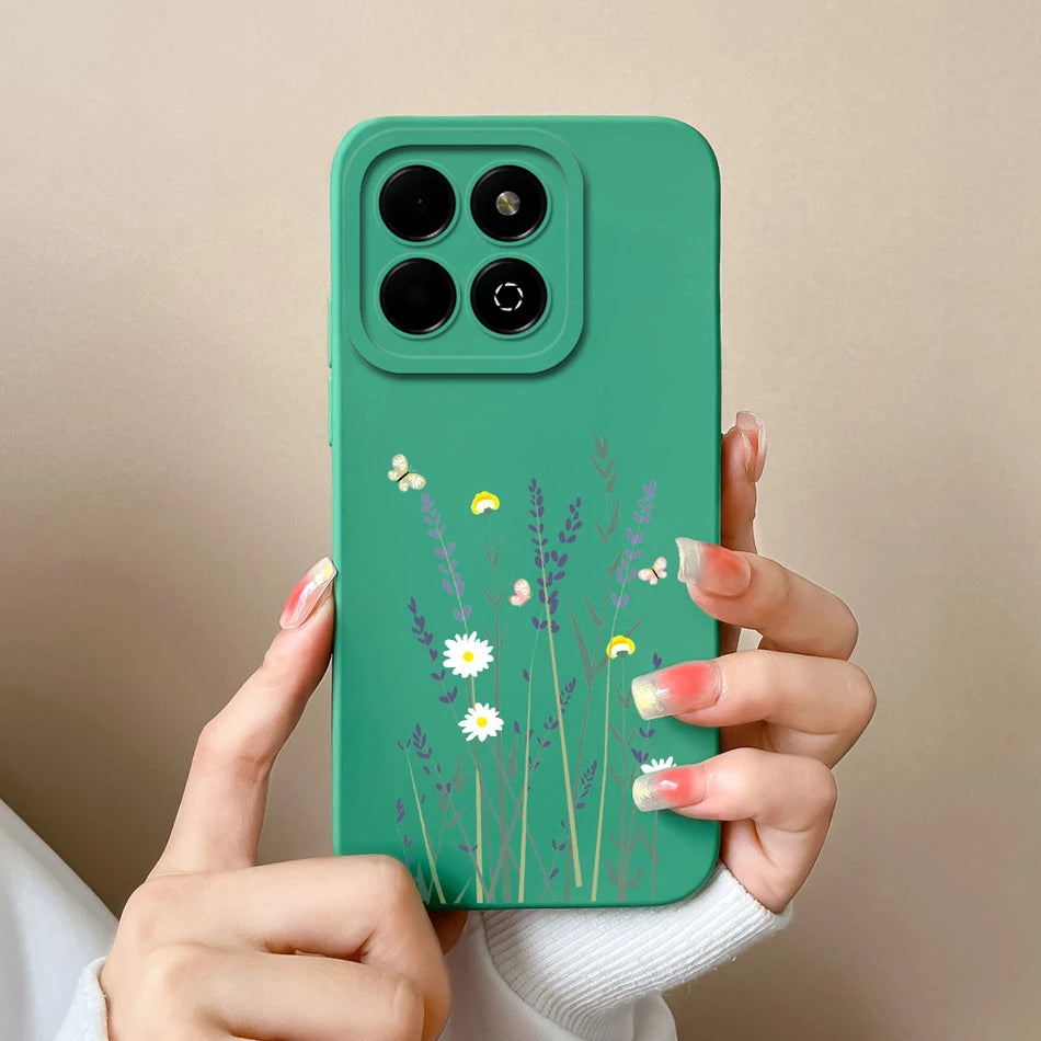 Case For Honor X6B Phone Back Cover Cute Avocado Soft Comfortable Liquid Silicone Camera Protection Anti Drop Bumper Capa Funda - Caseverse