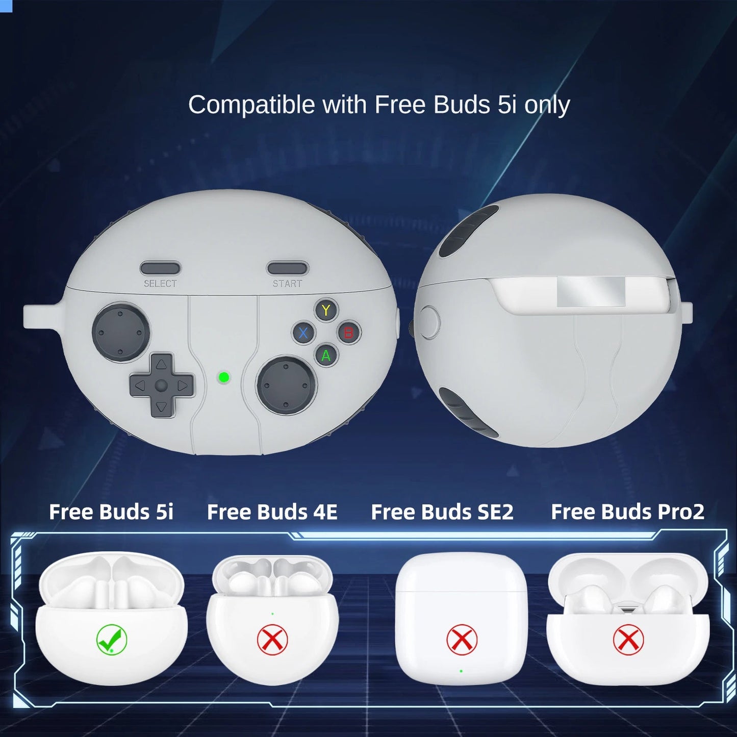 Protective Cover for Huawei Free Buds 6i 5i Earphone, Anti-fall Liquid Silicone Soft Case for Huawei Freebuds 6i Headphone Shell Caseverse