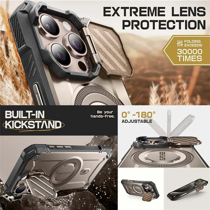 SUPCASE For iPhone 16 Pro Case 6.3" 2024 UB Mag XT Heavy Duty Rugged Strong Magnetic Phone Case with Camera Cover - Caseverse