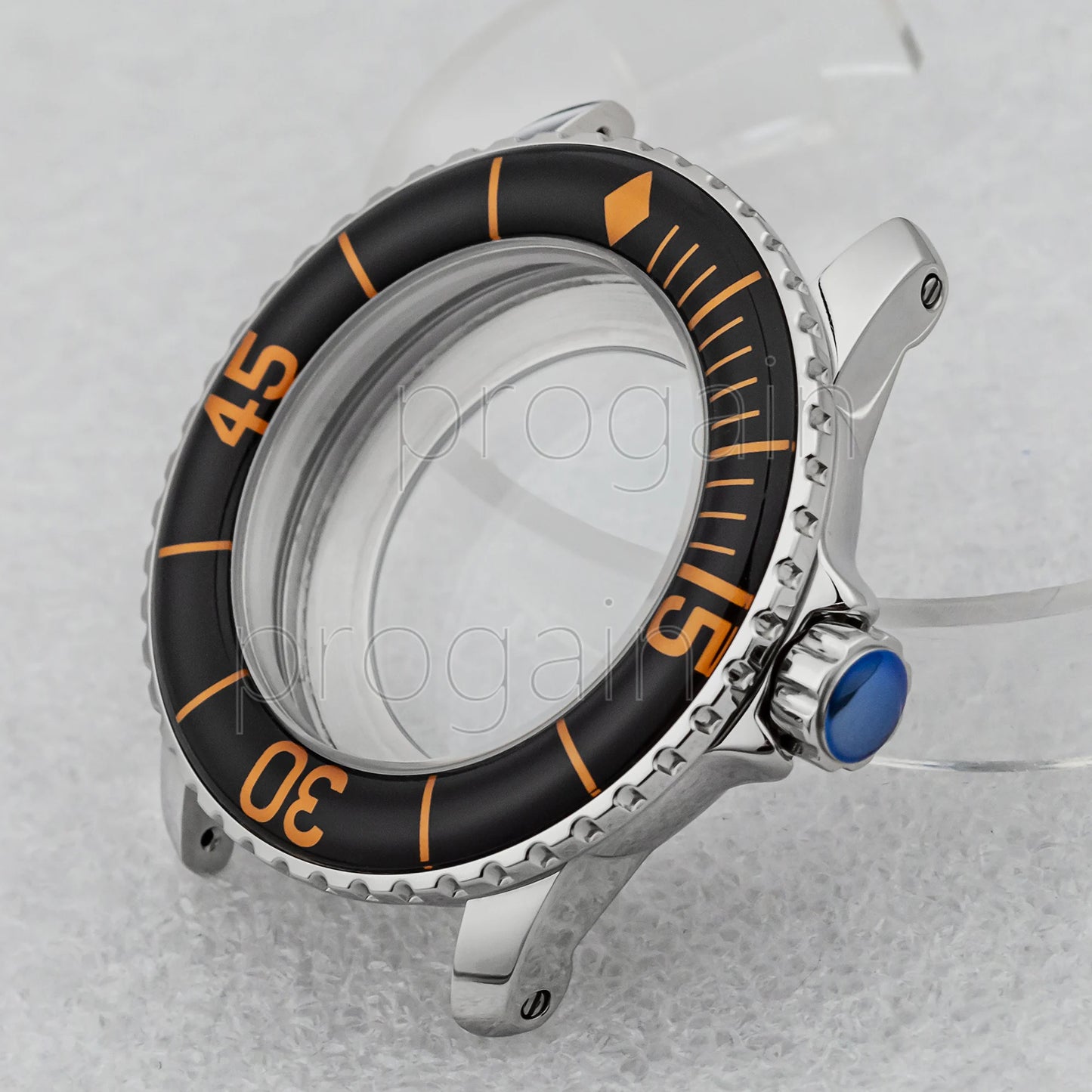 45mm Watch Case 10ATM Waterproof Stainless Steel for Fifty Fathoms Watch Case fit NH35 Movement NH35 Stainless Steel Case